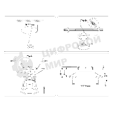Светильник Ambrella light TN6609 BK черный IP44 GX53 max 15W 110*110*23