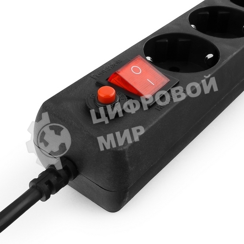 Сетевой фильтр Гарнизон ЕНLB-4 0,5 м 5 розеток черный 