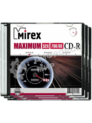 Диск CD-R Mirex 700 Mb, 52х, Maximum, Slim Case (5), (5/200) упаковка из 5 шт