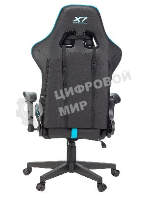 Кресло игровое A4Tech X7 GG-1200 черный/голубой искусственная кожа крестовина пластик