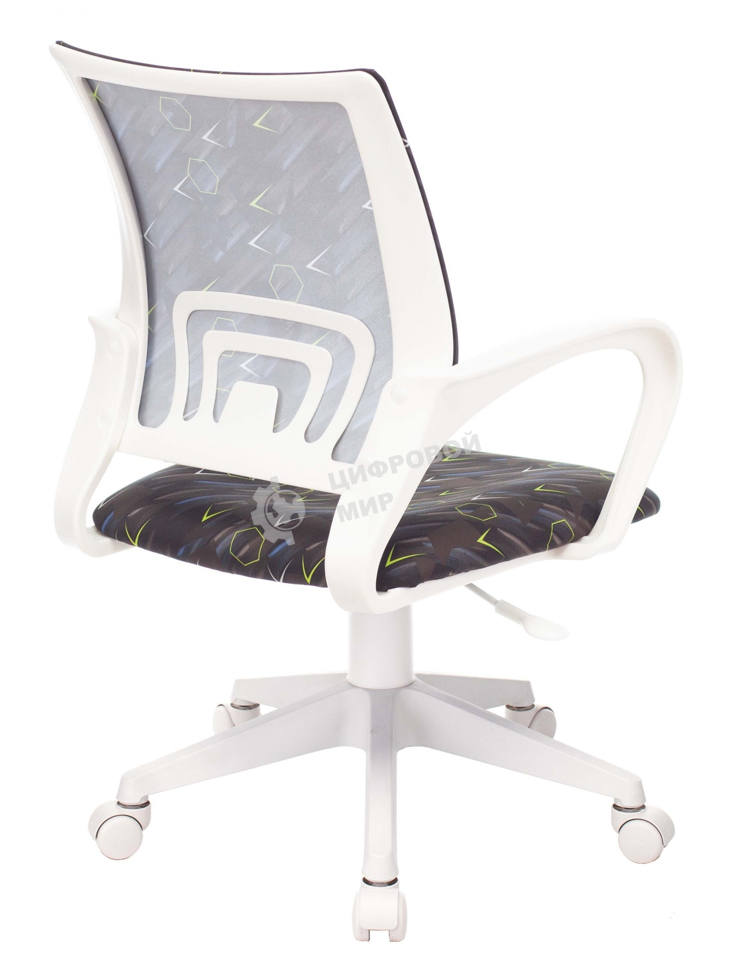 Кресло детское Бюрократ KD-W4 черный/синий регата крестовина пластик белый пластик белый