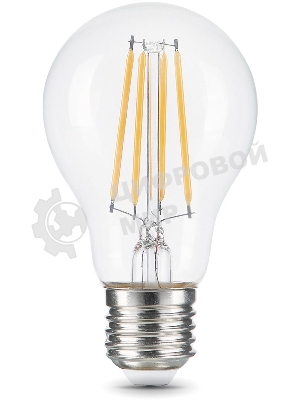 Лампа cветодиодная Gauss Filament А60 12W 1250lm 4100К Е27 LED 1/10/40
