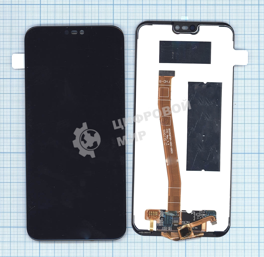 Дисплей для Huawei P20 Lite черный (COF)