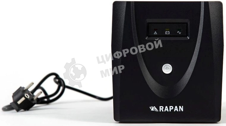 Источник бесперебойного питания RAPAN-UPS 1000 220В 1000ВА/600Вт меандр с АКБ 2х7А·ч интерактивный RAPAN-UPS 1000 power supply 220V 1000VA/600W meander with battery 2x7Ah interactive
