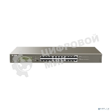 Коммутатор 24-портовый гигабитный стоечный IP-COM G1124P-24-250W с 24-портовым PoE