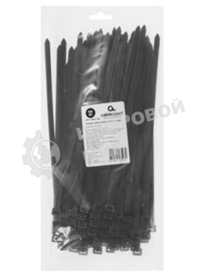 Стяжки Cablexpert NYT-250x7.6B пластиковые 250 мм х 7.6 мм, черные (100 шт.)