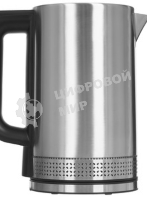 Чайник электрический BRAYER BR1060 2200 Вт, 1.7 л, стальной/черный