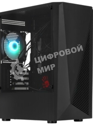 Компьютерный корпус Bloody BD-CC102F черный без БП mATX 2x120мм 2xUSB 2.0 1xUSB 3.0 audio bott PSU