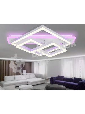 Светильник Ambrella light FA8531 WH белый 132W 3000K-6400K+RGB 630*570*160 (ПДУ РАДИО 2.4G)