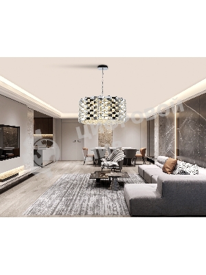 Люстра Ambrella light LH41006/18 CH/CL хром/прозрачный E14*18 max 40W D700*320