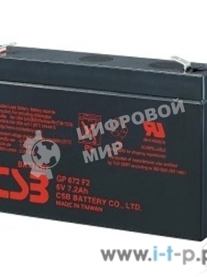 Батарея для ИБП CSB GP 672 (6V 7.2Ah)