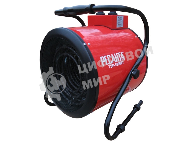 Тепловые пушки Ресанта ТЭП-5000К1 67/1/19 Тепловая электрическая пушка 5000/2500 Вт, 220/230 В, 8.5 кг