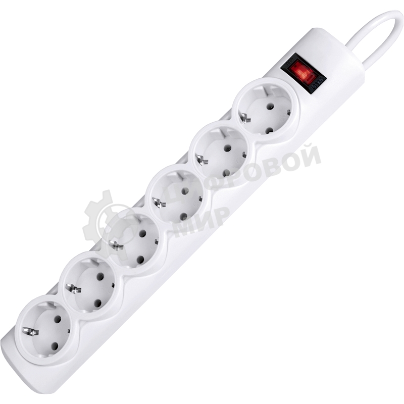 Сетевой фильтр Defender DFS 151 1,8 м, белый, 6 розеток