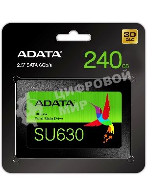 Накопитель SSD ADATA SU630, 240Gb, SATA III, 2.5
