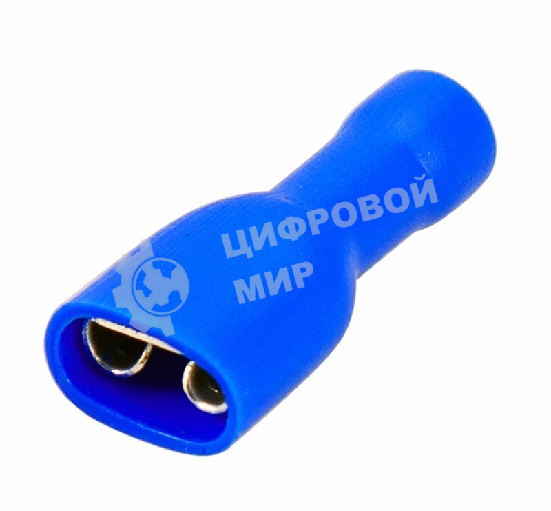 Клемма плоская Rexant полностью изолированная гнездо 6.6 мм 1.5-2.5 мм² (РППи-м 2.5-(6.3))