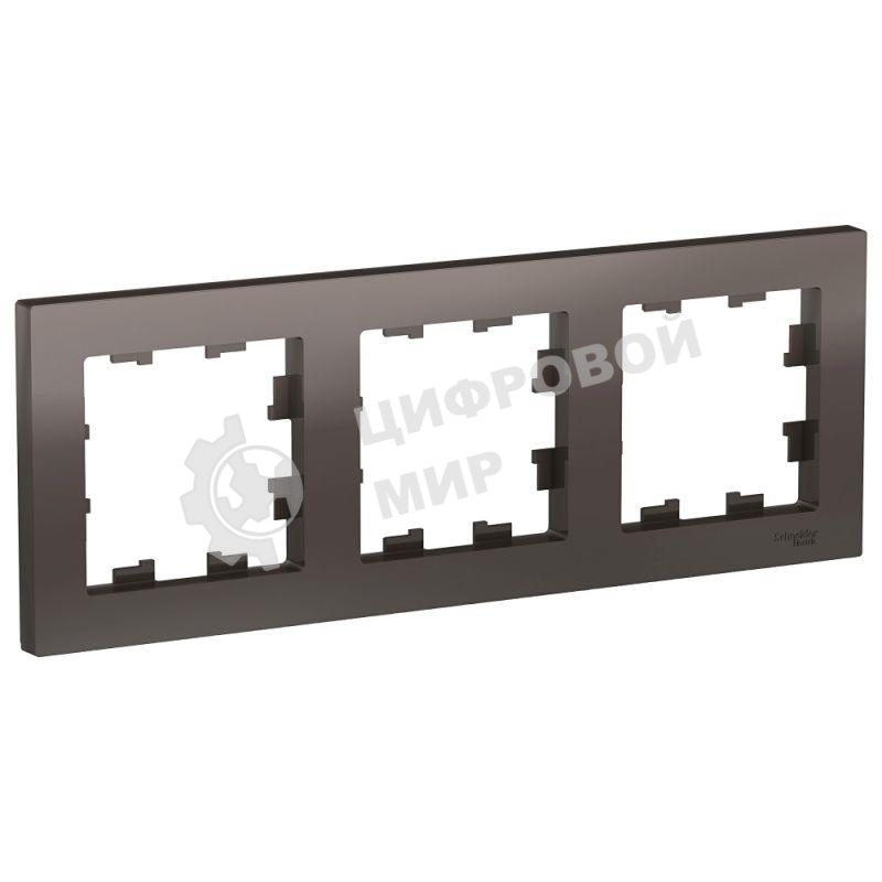 Рамка 3-м AtlasDesign универс. мокко SchE ATN000603