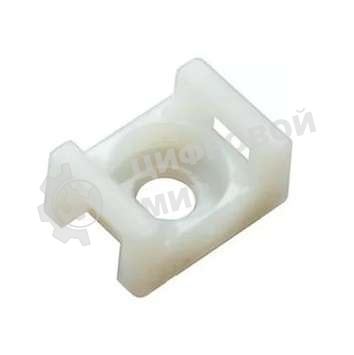 Площадка для крепления стяжки Rexant (ПС-2) 22x16 мм, белая, упаковка 100 шт.