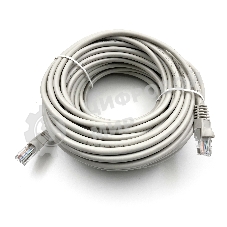 Патч-корд Buro UTP cat.5e 20м серый RJ-45 (m)-RJ-45 (m)