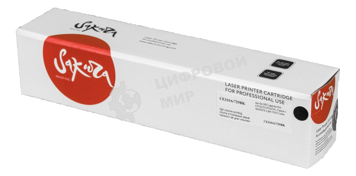 Картридж лазерный Sakura CE310A для HP LaserJet Pro CP1025/CP1025N, Canon i-SENSYS LBP-7010 Color черный, 1200 к.
