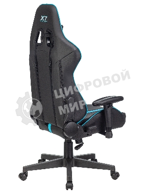 Кресло игровое A4Tech X7 GG-1200 черный/голубой искусственная кожа крестовина пластик