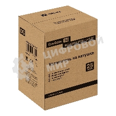 Удлинитель на катушке ExeGate industrial ECS-10-2-25 (4 евророзетки, IP20, 25 м, защита от детей, защита от перегрузки, 2х1,0 мм2, 10А/2.3 кВт)