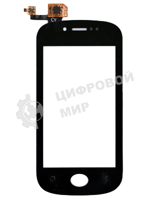 Сенсорное стекло (тачскрин) для Fly IQ448 Chic, черное