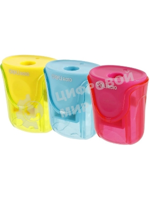 Точилка для карандашей ручная Deli ER01000-MT 1 отверстие пластик ассорти блистер