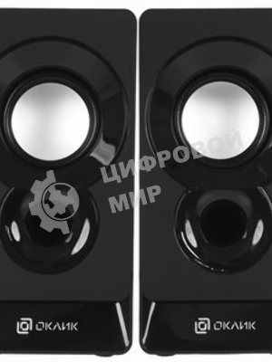 Акустическая система Oklick OK-165 2.0 черный 6Вт