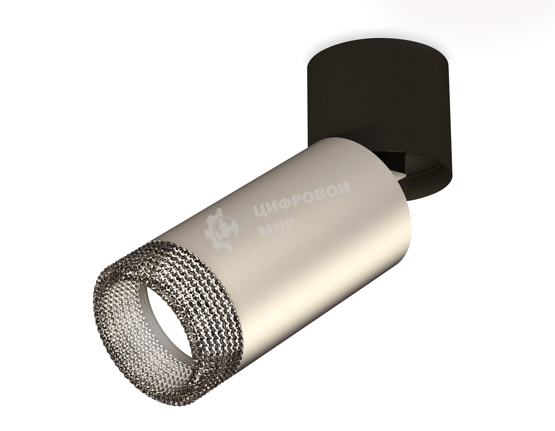 Светильник Ambrella Light XM6324041 SSL/BK/BK серебро песок/черный/тонированный (A2221, C6324, N6151)