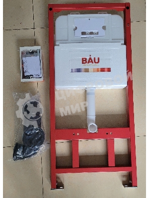 Инсталляция BAU PRO для подвесного унитаза с клавишей смыва BAU Soul, черная матовая