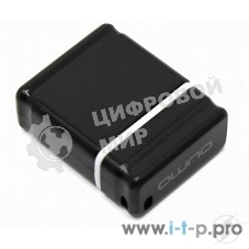 Флешка USB 2.0 QUMO 64Gb, NANO QM64GUD-NANO-B черный