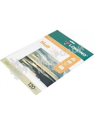 Фотобумага Lomond односторонняя матовая, 120г/м2,A4 (21X29,7)/25л. для струйной печати