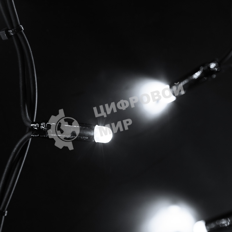 Гирлянда Neon-night Айсикл (бахрома) светодиодный, 6,0 х 1,5 м, черный провод 