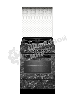 Плита комбинированная Gefest ПГЭ 6302-03 0053 черный, конфорок 4 газовых, духовка 55 л, 60 см x 85 см x 60 см