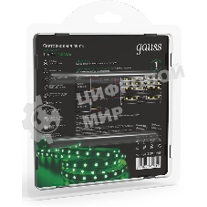 Лента светодиодная GAUSS 312000605 LED 2835/60-SMD 4.8W 12V DC зеленый блистер 5м