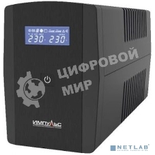 Источник бесперебойного питания Импульс ЮНИОР СМАРТ 2200, 2200/1320 ВА/Вт, LCD, USB, RJ11/RJ45, SCHUKOx4