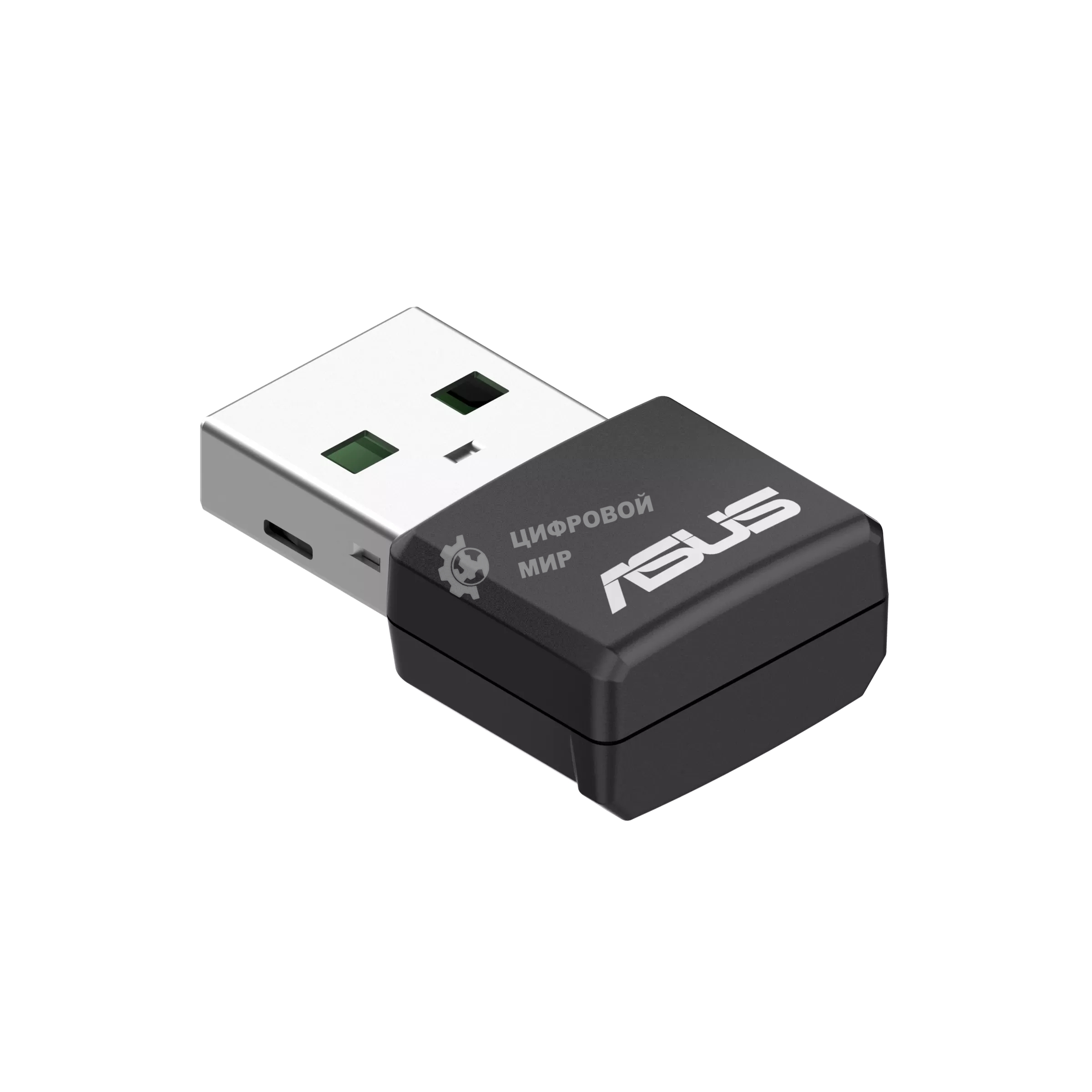 Роутер ASUS USB-AX55 NANO 90IG06X0-MO0B00 WI-FI 802.11ax/ac/a/g/n, 400 + 867 Mbps USB 3.0 Adapter + 2 антенны