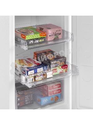 Морозильная камера Maunfeld MFFR116NFW, белый, 122л, 5 ящиков, 1 полка