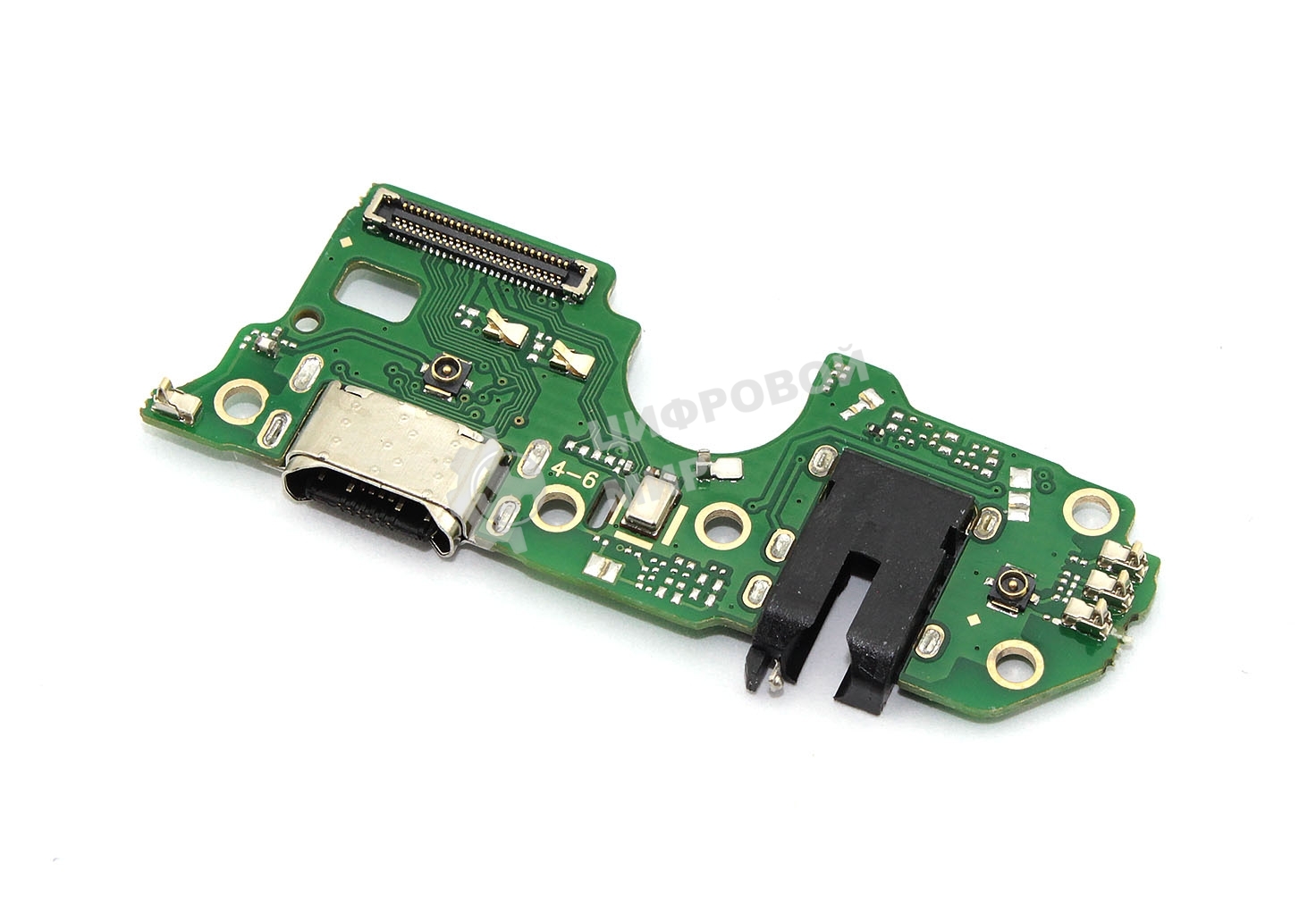 Шлейф (нижняя плата) с разъемом зарядки и микрофоном для OPPO A57s