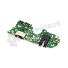 Шлейф (нижняя плата) с разъемом зарядки и микрофоном для OPPO A57s