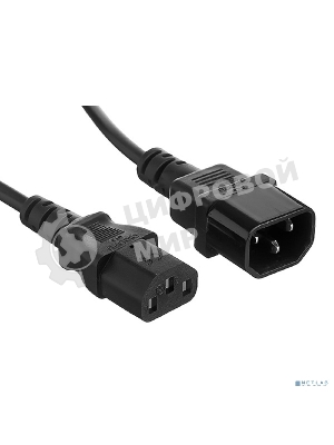 Кабель питания ExeGate Special EC-3S (C13->C14, 3*1.0мм2, CCA, черный, 3 м)