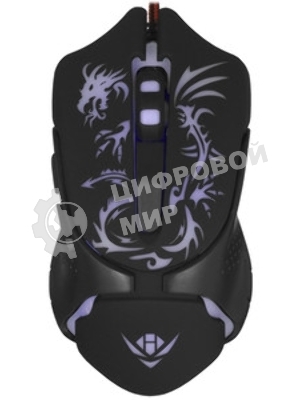 Мышь проводная Nakatomi MOG-25U черный, 2400 dpi, USB, кнопки - 6