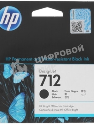 Картридж струйный HP 712 3ED70A черный (38мл) для HP DJ Т230/630