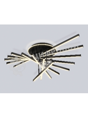 Потолочный светодиодный светильник Ambrella light FL6292 BK черный 160W 3000K-6400K 1100*790*315 (ПДУ ИК)