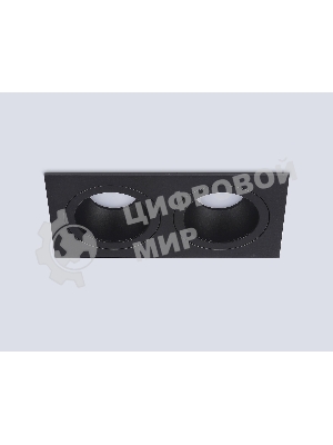 Встраиваемый точечный светильник Ambrella light TN102832/2 BK/BK черный/черный GU5.3/2 178*93*50