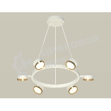 Светильник Ambrella light XB9191152/6 SWH/PYG белый песок/золото желтое полированное GX53 (C9191, N8124)