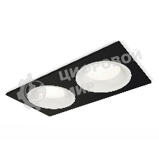 Комплект встраиваемого светильника Ambrella light XC7636001 SBK/SWH черный песок/белый песок MR16 GU5.3 (C7636, N7010)