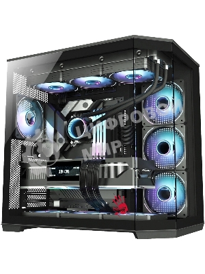 Компьютерный корпус Bloody BD-CC109 черный без БП ATX 10x120мм 2xUSB3.0 audio