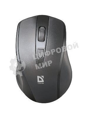 Мышь беспроводная Defender Datum MM-265 черный, 1600 dpi, радиоканал, USB, кнопки - 4