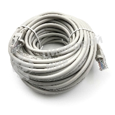Патч-корд Buro UTP cat.5e 15м серый RJ-45 (m)-RJ-45 (m)